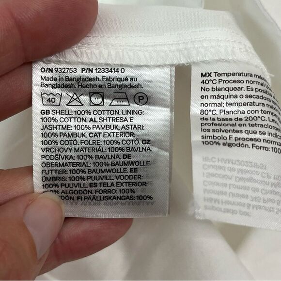 H&M Tie Front Balloon Sleeve Dress S - Picture 6 of 6